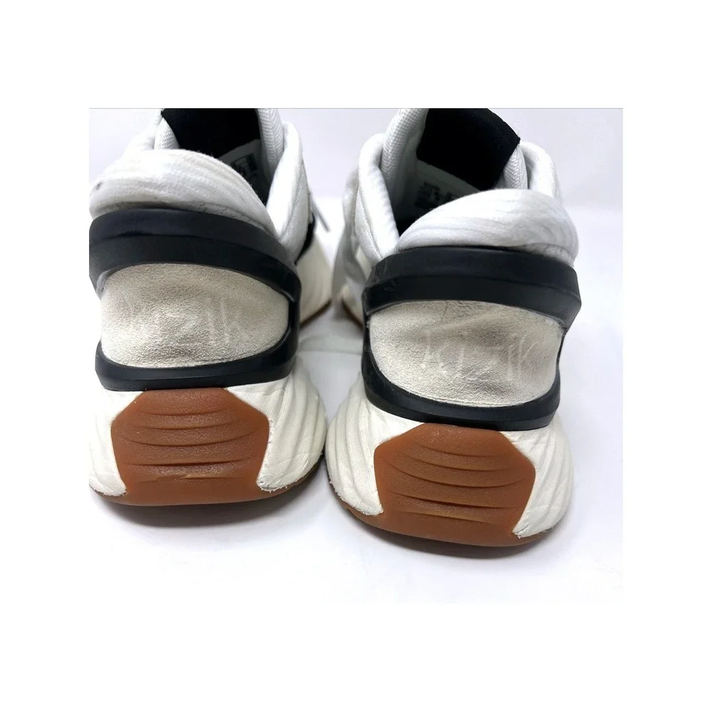 Kizik Monaco White/Black Hands-Free Slip in/on Shoes Womens size 8 Walking Retro